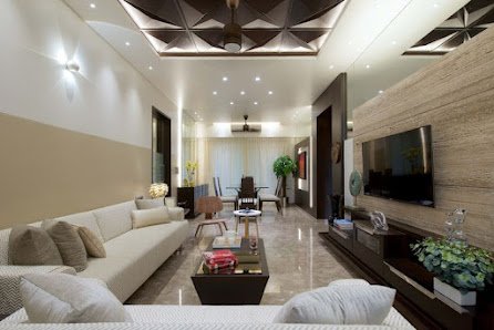 Spacious living room in a flat